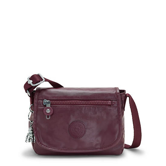 Kipling Sabian Metallic Crossbody Mini Väska Vinröda | SE 1864YX